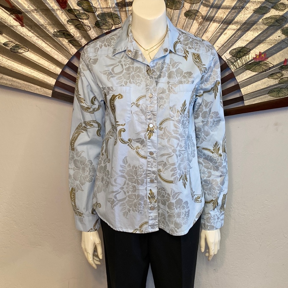 American Retro Print Shirt, M
